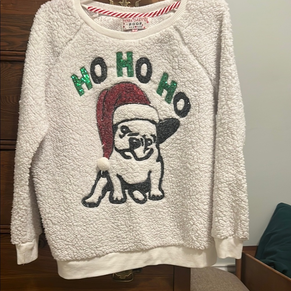 FRIENDS Green and Red Crew Neck Sweater for Christmas